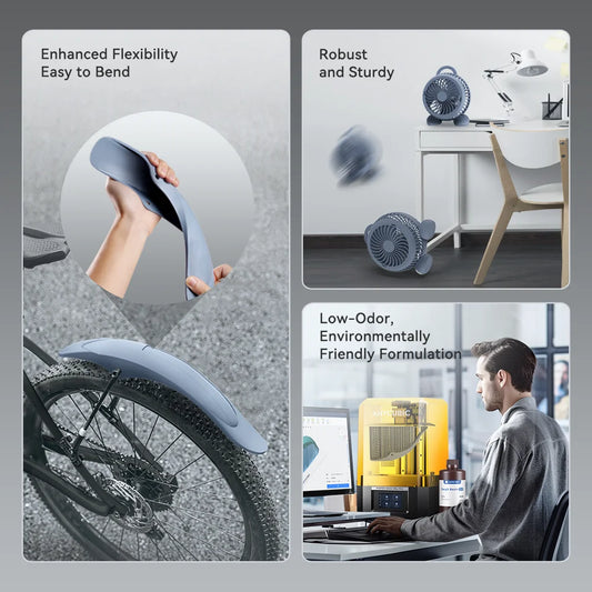 ANYCUBIC Tough Resin 2.0 – 405nm UV Flexible Toughness Resin for LCD 3D Printers (3KG)