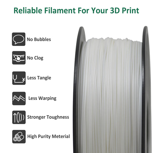 Geeetech ABS Filament – 1.75mm, 1KG (2.2 lbs) Spool – Tangle-Free & Durable