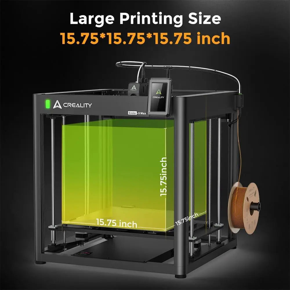 Creality Ender 5 Max – 3D Printer | 700mm/s Max Speed | 400×400×400mm Build | 300°C High Temp | 36-Point Auto Leveling