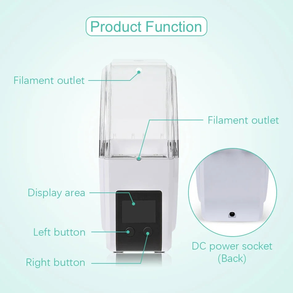 SUNLU S1 Filament Dryer Box – LCD Controlled | 35–55°C | Compatible with 1.75 / 2.85 / 3.00mm