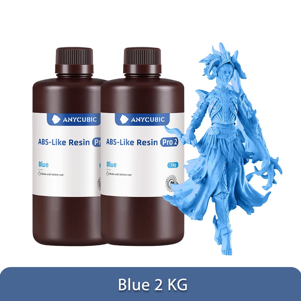 ANYCUBIC ABS-Like Resin Pro 2 – Upgraded 3D Printer Resin (2KG) 405nm UV-Curing for LCD Printers