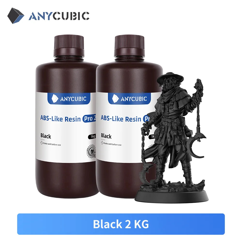 ANYCUBIC ABS-Like Resin Pro 2 – Upgraded 3D Printer Resin (2KG) 405nm UV-Curing for LCD Printers