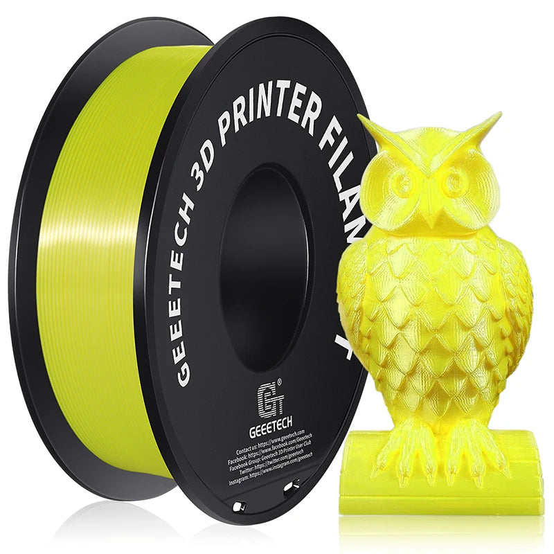 Geeetech Silk PLA Filament – 1.75mm, 1KG (2.2 lbs) Spool – Glossy Finish