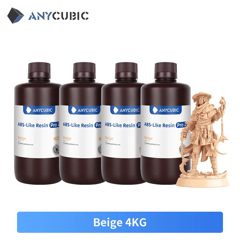 ANYCUBIC ABS-Like Resin Pro 2 – Upgraded 3D Printer Resin (2KG) 405nm UV-Curing for LCD Printers