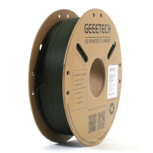 Geeetech Carbon Fiber PLA Filament – 1.75mm, 1KG (2.2 lbs) Spool – Reinforced for Strength & Stability