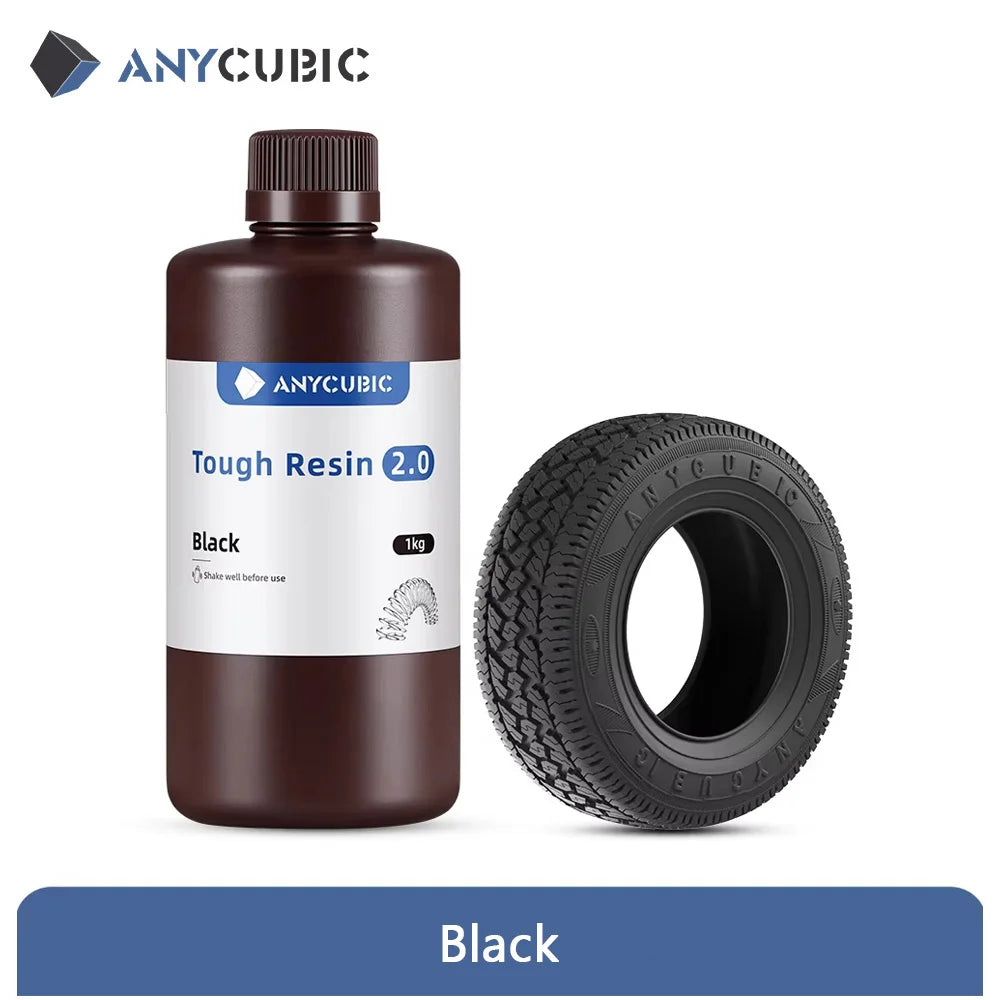 ANYCUBIC Tough Resin 2.0 – 405nm UV Flexible Toughness Resin for LCD 3D Printers (3KG)