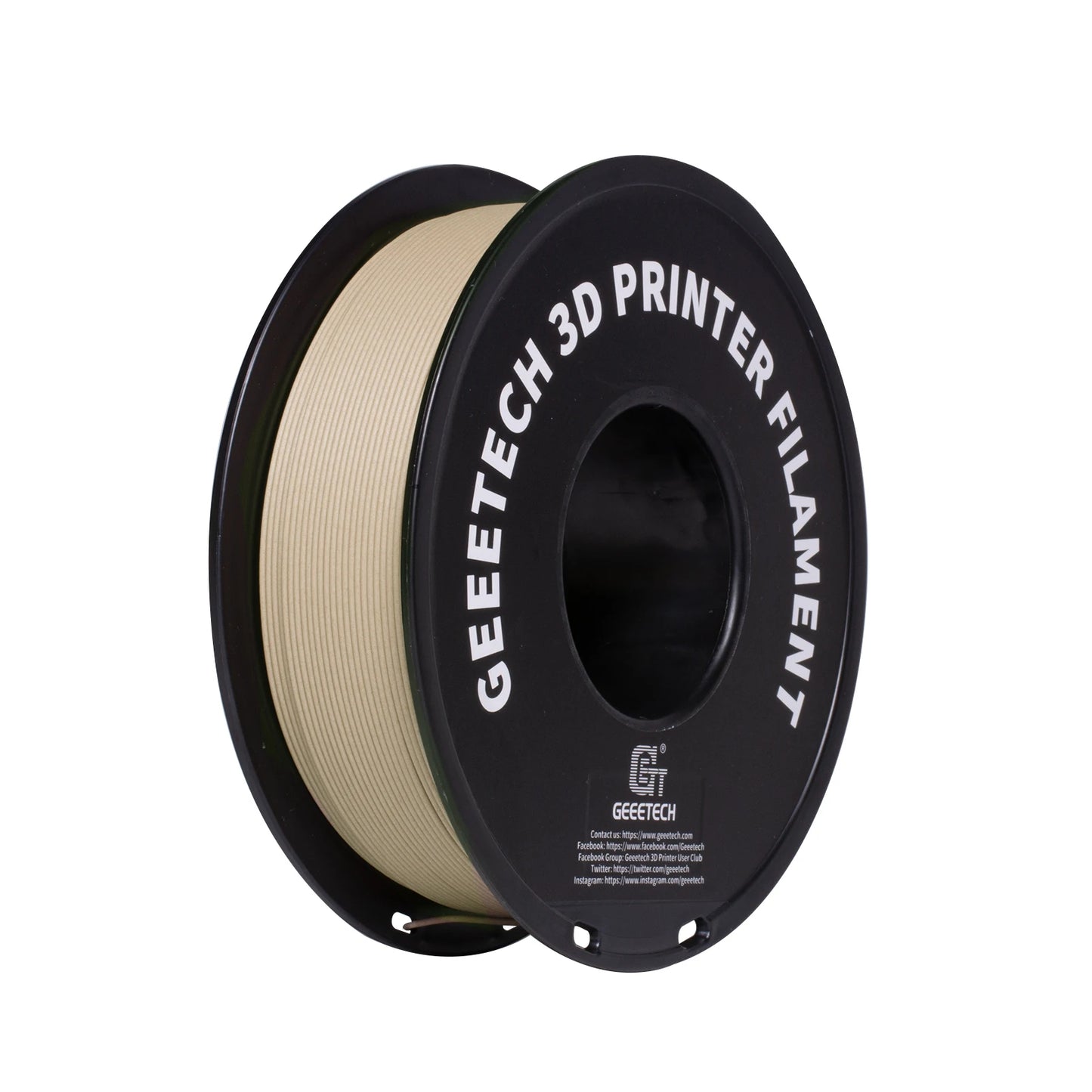 Geeetech Wood PLA Filament – 1.75mm, 1KG (2.2 lbs) Spool – Natural Wood Texture