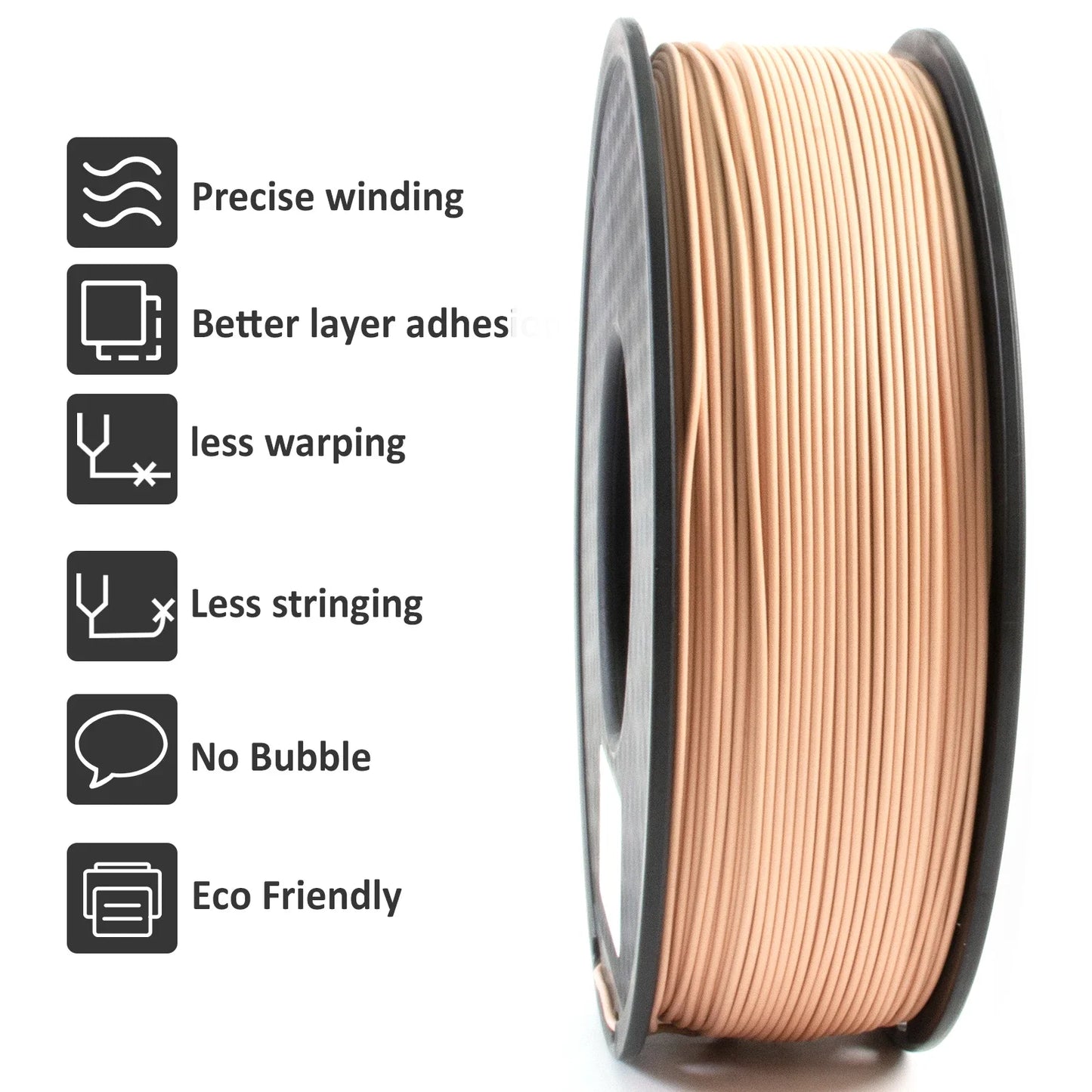 Geeetech Matte PLA Filament – 10KG Bulk Pack (10 × 1KG Spools, 1.75mm) – Smooth, Low-Gloss Finish