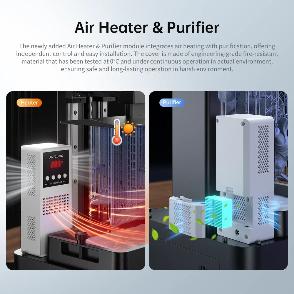 Anycubic Photon Mono M5s Pro – 14K Mono MSLA 10.1″ LCD Resin 3D Printer | 223×127×200 mm | Up to 105 mm/h