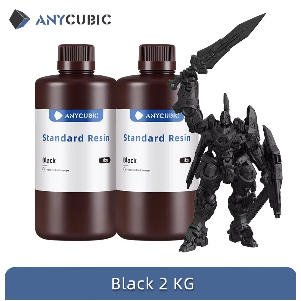 2KG ANYCUBIC 405nm UV Standard Resin –  LCD 3D Printers (Mono 7/Pro Series, High Precision Photopolymer)