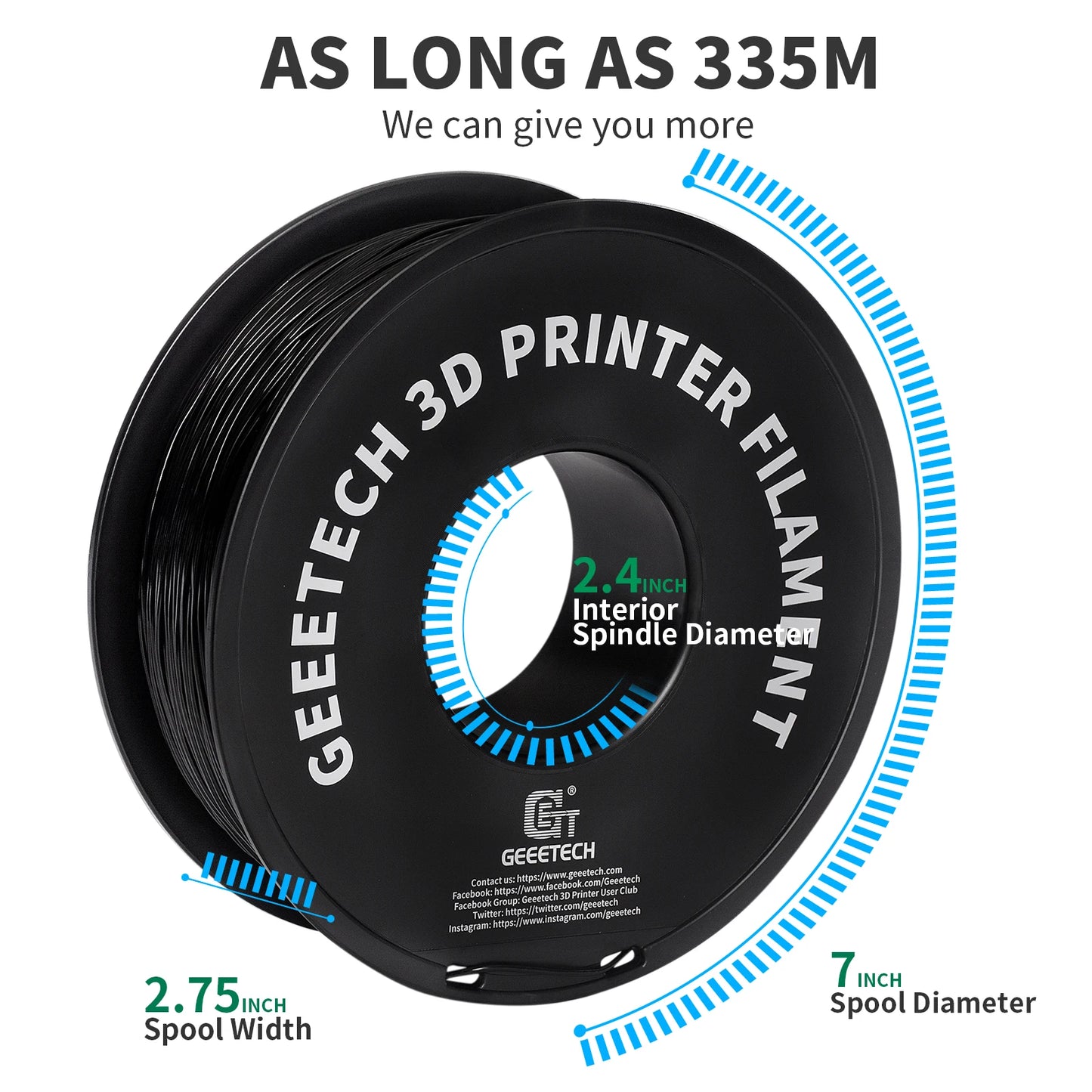 Geeetech TPU 3D Printer Filament – 10KG Bulk Pack (10 × 1KG Spools, 1.75mm) – Shore 95A, Flexible & Durable