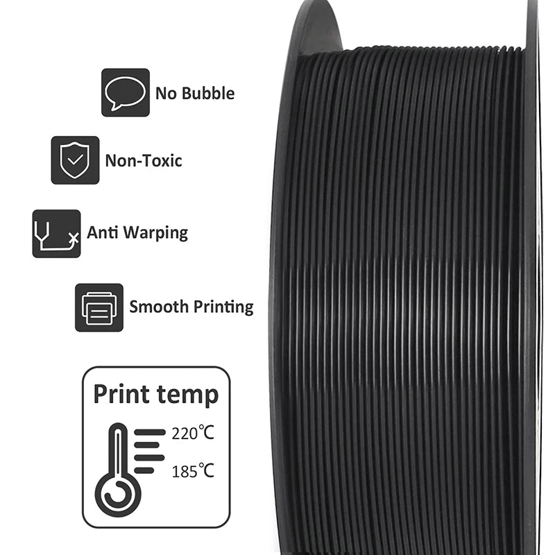 Geeetech Standard PLA Filament – 10KG Bulk Pack (10 × 1KG Spools, 1.75mm) – Tangle-Free, ±0.03mm Accuracy