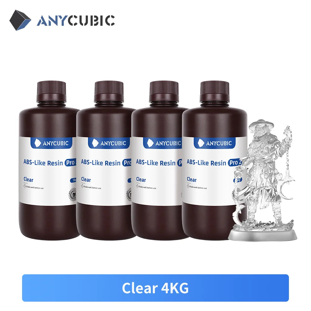 ANYCUBIC ABS-Like Resin Pro 2 – Upgraded 3D Printer Resin (2KG) 405nm UV-Curing for LCD Printers