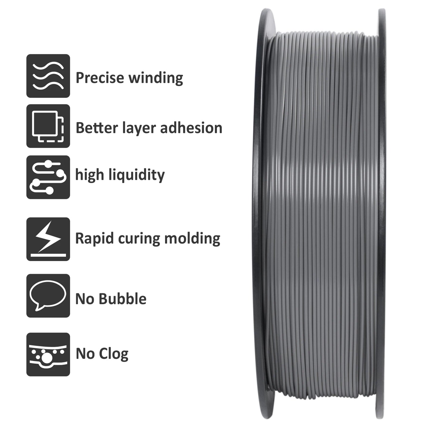 Geeetech High-Speed PLA Filament – 10KG Bulk Pack (10 × 1KG Spools, 1.75mm) – Fast Curing & Smooth Printing