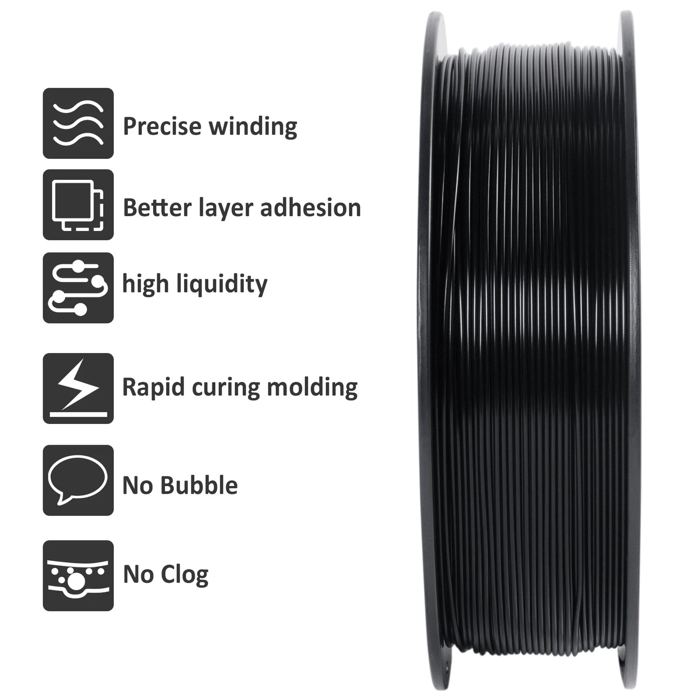 Geeetech HS-PLA High-Speed Filament – 1.75mm, 1KG (2.2 lbs) Spool – Fast Curing & Smooth Flow