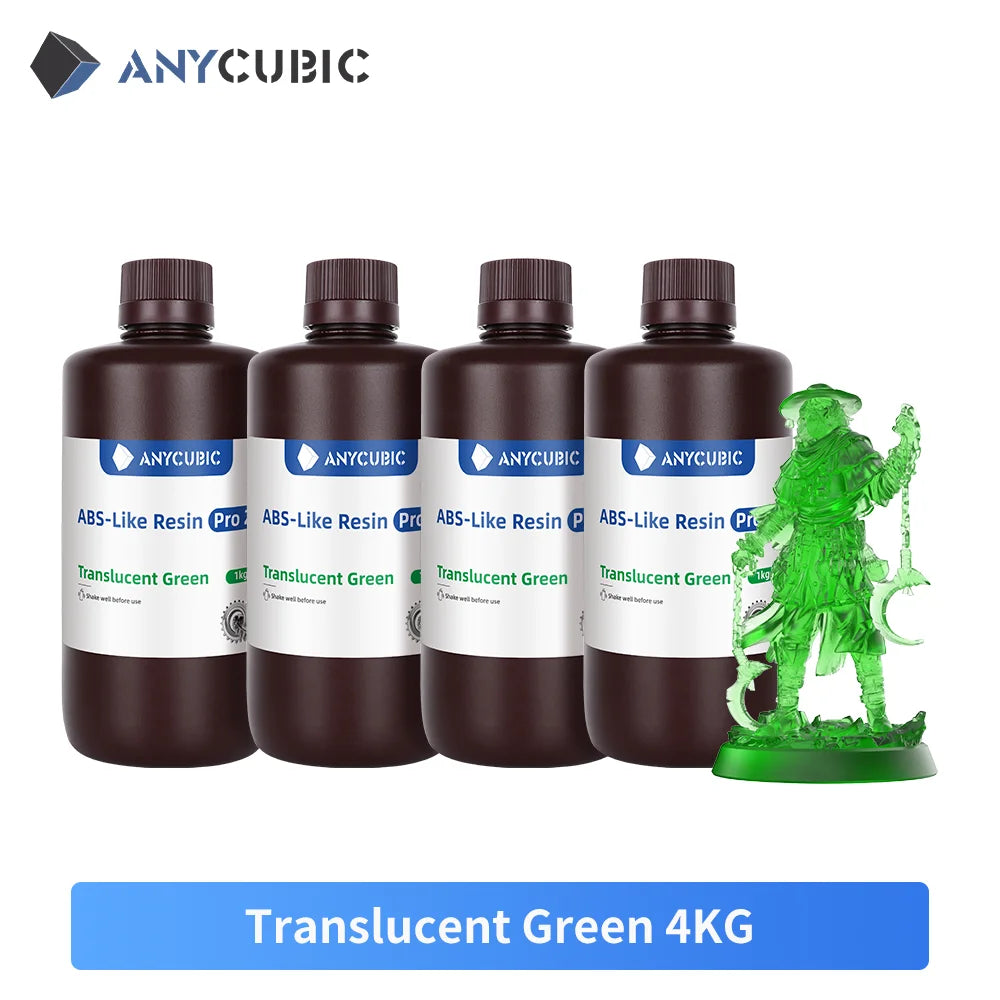 ANYCUBIC ABS-Like Resin Pro 2 – Upgraded 3D Printer Resin (2KG) 405nm UV-Curing for LCD Printers